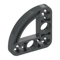 Technic Beam 3 × 3 L-Shape with Quarter Ellipse Thin Dunkelblaugrau