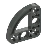 Technic Beam 3 × 3 L-Shape with Quarter Ellipse Thin Dark Gray
