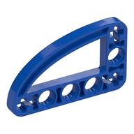 Technic Beam 3 × 5 L-Shape with Quarter Ellipse Thin Blue