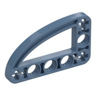 Technic Beam 3 × 5 L-Shape with Quarter Ellipse Thin Pearl Sand Blue