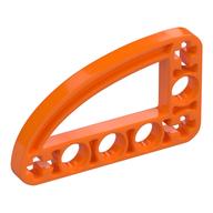 Technic Beam 3 × 5 L-Shape with Quarter Ellipse Thin Orange