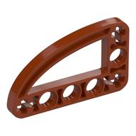 Technic Beam 3 × 5 L-Shape with Quarter Ellipse Thin Dark Orange
