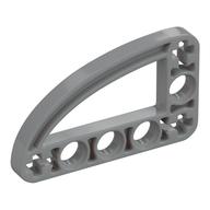 Technic Beam 3 × 5 L-Shape with Quarter Ellipse Thin Light Bluish Gray