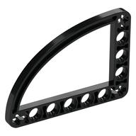 Technic Beam 5 × 7 L-Shape with Quarter Ellipse Thin Schwarz
