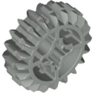 Technic Gear 20 Tooth Double Bevel with Axle Hole Type 2 [X Opening] Light Gray