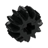 Technic Gear 12 Tooth Double Bevel Black