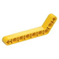 Technic Beam 1 × 9 Bent (7 - 3) Thick Yellow