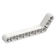 Technic Beam 1 × 9 Bent (7 - 3) Thick White