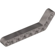 Technic Beam 1 × 9 Bent (7 - 3) Thick Metallic-Silber