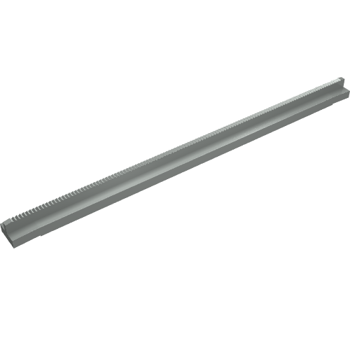 Vehicle Track, Train, Tapered Rail Straight 16L Hellgrau