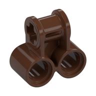 Technic Axle and Pin Connector Perpendicular Double Braun