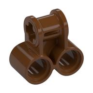 Technic Axle and Pin Connector Perpendicular Double Reddish Brown