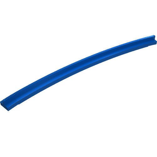 Vehicle Track, Train, Tapered Rail Curved Outside Blue