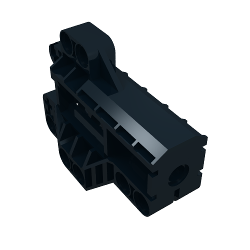Technic Pin Connector Block 7 × 3 Schwarz