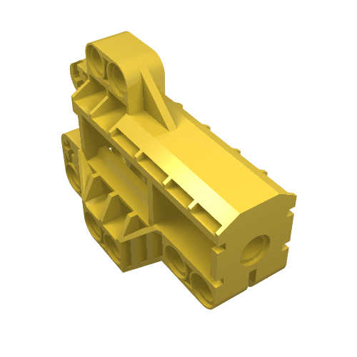 Technic Pin Connector Block 7 × 3 Gelb