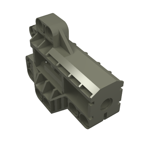 Technic Pin Connector Block 7 × 3 Dunkelgrau