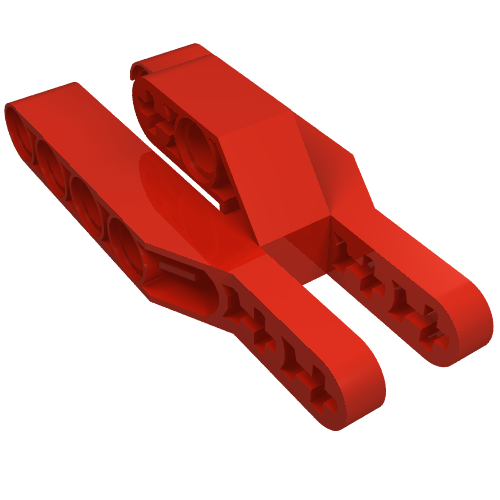 Technic Beam 3 × 7 × 2 Fork 3 Fingers Rot