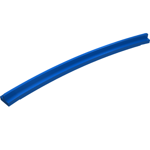 Vehicle Track, Train, Tapered Rail Curved Inside Blue
