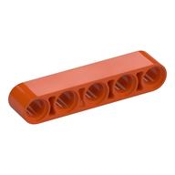 Technic Lochbalken 1 × 5 dick Rotorange