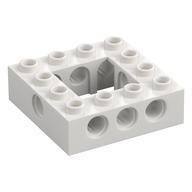 Technic Brick 4 × 4 with 2 × 2 Opening White