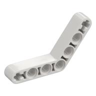 Technic Beam 1 × 7 Bent (4 - 4) Thick White