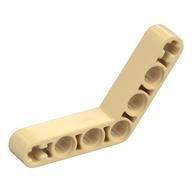 Technic Beam 1 × 7 Bent (4 - 4) Thick Tan