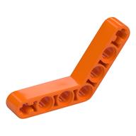 Technic Beam 1 × 7 Bent (4 - 4) Thick Orange