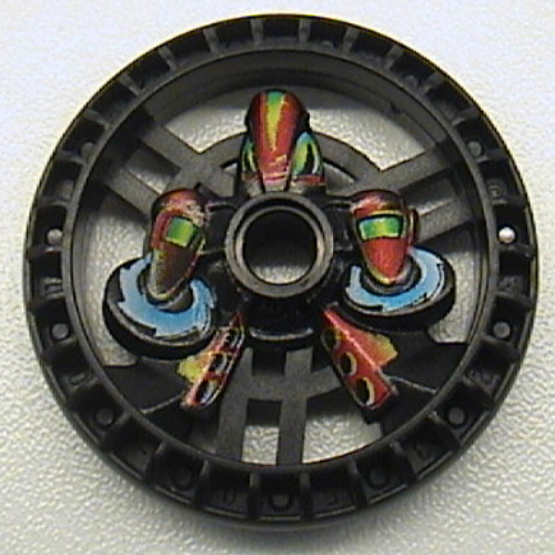 Technic Disc 5 × 5 Notched, Twin Saw Print Schwarz
