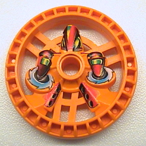 Technic Disc 5 × 5 Notched, Twin Saw Print Orange