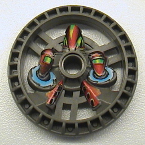Technic Disc 5 × 5 Notched, Twin Saw Print Dunkelgrau