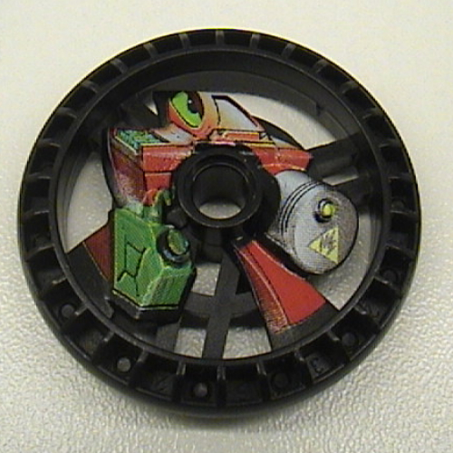 Technic Disc 5 × 5 Notched, Fuel Schwarz