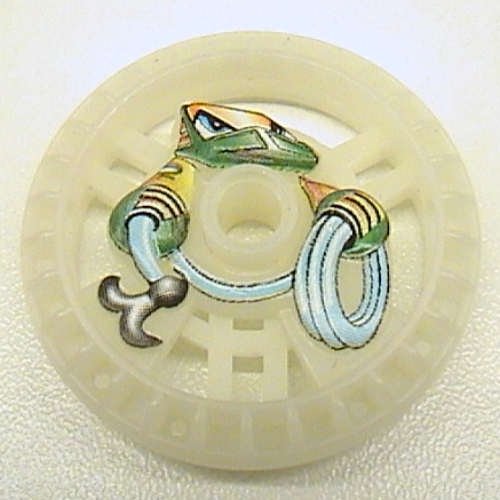 Technic Disc 5 × 5 Notched, Rope Glow In Dark Opaque
