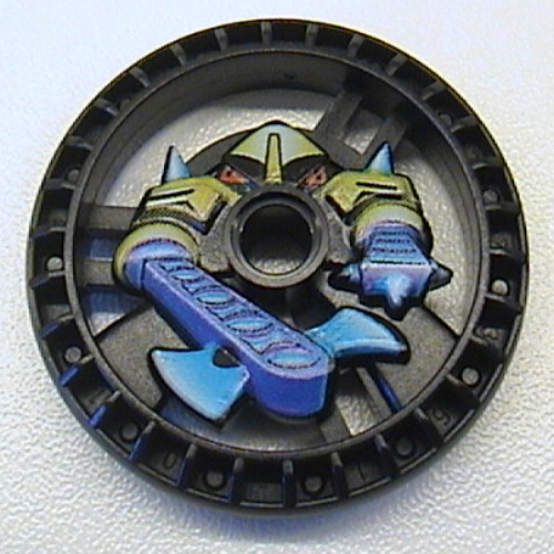 Technic Disc 5 × 5 Notched, Axer Print Schwarz