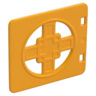 Duplo Door / Lid, Chinese Effect Bright Light Orange