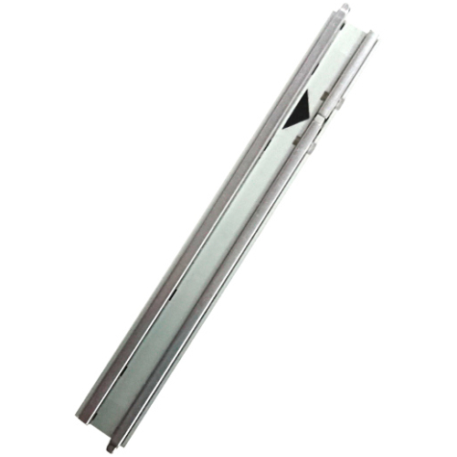 Vehicle Track, Train, 12V Conducting Rail Straight for 12v Signal with Rail Interruption at End Hellgrau