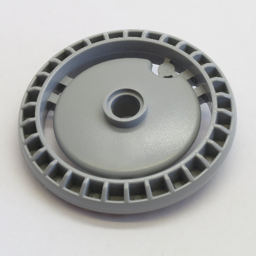 Technic Disc 5 × 5 Notched with Pin [Plain] Hellblaugrau