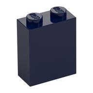 Brick 1 × 2 × 2 with Inside Axle Holder Dark Blue