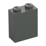 Brick 1 × 2 × 2 with Inside Axle Holder Dark Gray