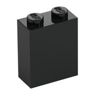 Brick 1 × 2 × 2 with Inside Stud Holder Black