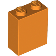 Brick 1 × 2 × 2 with Inside Stud Holder Orange