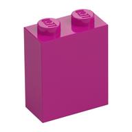 Brick 1 × 2 × 2 with Inside Stud Holder Magenta