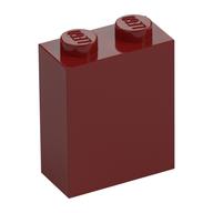 Brick 1 × 2 × 2 with Inside Stud Holder Dunkelrot