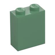 Brick 1 × 2 × 2 with Inside Stud Holder Sand Green