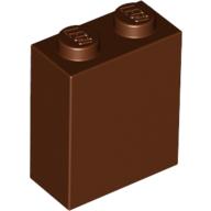 Brick 1 × 2 × 2 with Inside Stud Holder Reddish Brown
