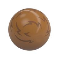 Technic Ball Joint with Dark Brown Fur (Tribble) print Medium Nougat