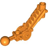 Large Figure Skeletal, Limb, Angular with Ball Joint, and Axle Hole Orange