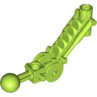 Large Figure Skeletal, Limb, Angular with Ball Joint, and Axle Hole Lime