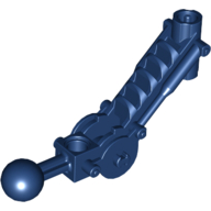 Large Figure Skeletal, Limb, Angular with Ball Joint, and Axle Hole Dunkelblau