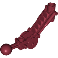 Large Figure Skeletal, Limb, Angular with Ball Joint, and Axle Hole Dunkelrot