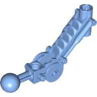 Large Figure Skeletal, Limb, Angular with Ball Joint, and Axle Hole Medium Blue